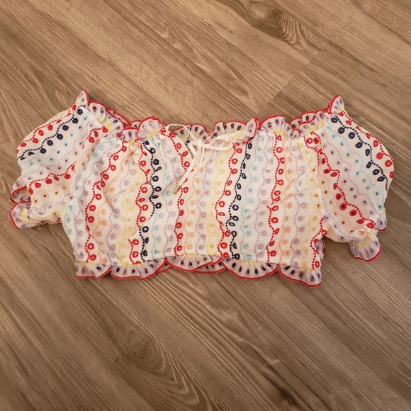 SOLD Red Carter Maya Crop Top - Picture 7 of 7